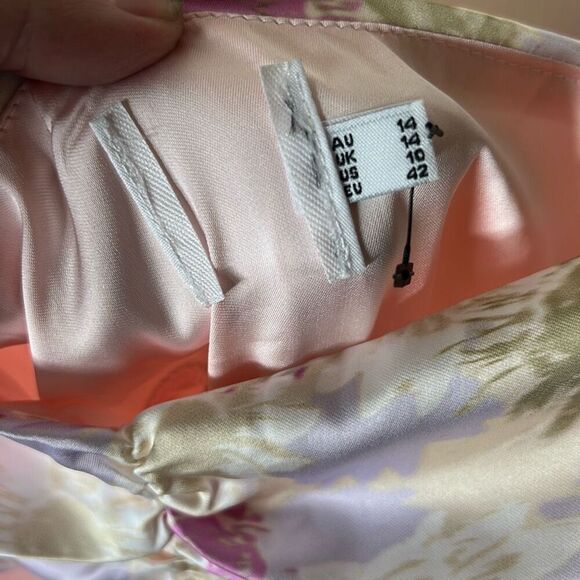 Princess Polly ALLERY MINI DRESS PINK Floral Size 10 Nwot - Picture 5 of 9